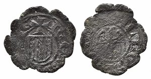 obverse: MESSINA. Maria e Martino (1392-1402). Denaro Mi (0,65 g). MEC 14, 841A. MB