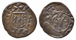 obverse: MESSINA. Ferdinando I d Aragona (1412-1416). Denaro Mi (0,60 g). MIR 224; Spahr 13-16. qBB