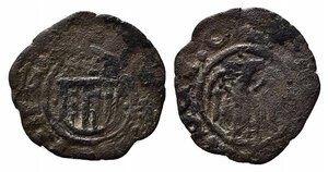 obverse: MESSINA. Giovanni d Aragona (1458-1479). Denaro Mi (0,48 g). MIR 233; Spahr 120-135. MB-BB