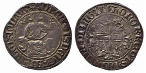 obverse: NAPOLI. Roberto d Angiò (1309-1343). Gigliato Ag (3,94 g). MEC 14, 698; MIR 28. BB