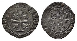 obverse: NAPOLI. Giovanna I d Angiò (1343-1382). Denaro Mi (0,61 g). MIR 32. BB