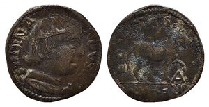 obverse: NAPOLI. Ferdinando I d’Aragona (1458-1494).Cavallo Cu (2,05 g). qSPL 