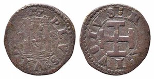 obverse: NAPOLI. Carlo V d Asburgo (1516-1556). Cavallo Cu (1,53 g). Magliocca 86. BB