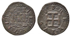obverse: NAPOLI. Carlo V d Asburgo (1516-1556). Cavallo tipo IBR Cu (1,64 g). Magliocca 87 R2. qBB/BB