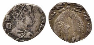 obverse: NAPOLI. Filippo III (1598-1621). Mezzo Carlino Ag (0.83 g). Busto con testa giovanile radiato a destra. R/tosone sospeso rivolto a sinistra. Magl. 31-37. Tosato qBB