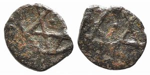 obverse: PALERMO. Ruggero I (1057-1101). Kharruba Mi (0,23 g). Sp.21. BB