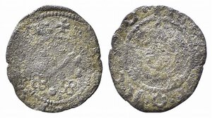 obverse: ROMA. Niccolò V (1447-1455). Picciolo Mi (0,52 g). Chiavi decussate - R/ volto Santo. MIR 332. MB