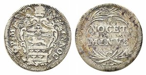 obverse: ROMA. Innocenzo XI (1676-1689). Grosso NOCET MINVS senza data. Ag (1,23 g). MIR 2037. BB