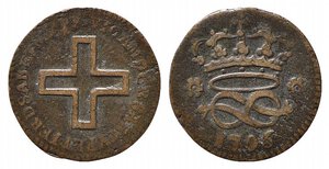 obverse: Vittorio Amedeo III (1773-1796). 2 denari 1796. MIR 998/v. BB