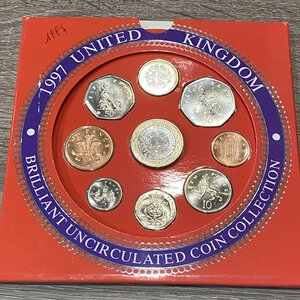 obverse: GRAN BRETAGNA. Serie divisionale 9 monete 1997. brilliant uncircolated coin collection.