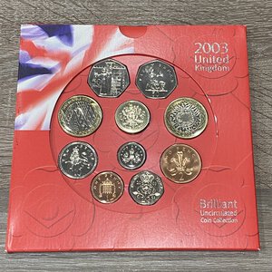 obverse: GRAN BRETAGNA. Serie divisionale 10 monete 2003. brilliant uncircolated coin collection.