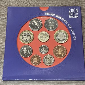 obverse: GRAN BRETAGNA. Serie divisionale 10 monete 2004. brilliant uncircolated coin collection.