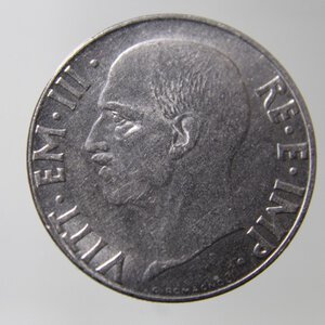 reverse: VITTORIO EMANUELE III-20 CENTESIMI 1939 XVII-MAGNETICO-FDC