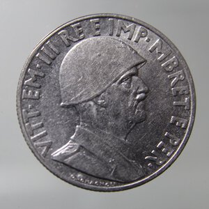 reverse: VITTORIO EMANUELE III-REGNO D ALBANIA-1 LEK 1939 XVIII-MAGNETICO-SPL *COLPETTO