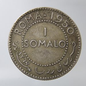 obverse: VITTORIO EMANUELE III-AFIS-1 SOMALO 1950-MI-BB-*COLPETTI