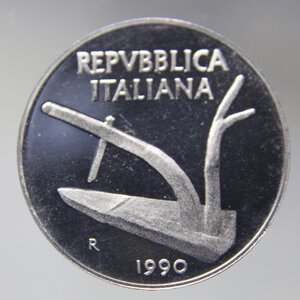 reverse: 10 LIRE 1990-SPIGA-IT-PROOF-R