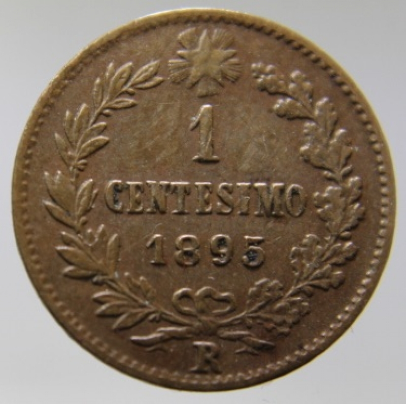 obverse: UMBERTO I-1 CENTESIMO 1895-CU-BB