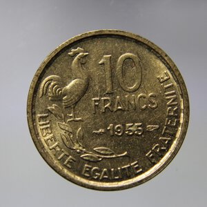 obverse: FRANCIA 10 FRANCS 1955 GIRAUD RIF. F363\12 FDC