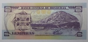 reverse: HONDURAS 2 LEMPIRAS 2008 COME DA FOTO