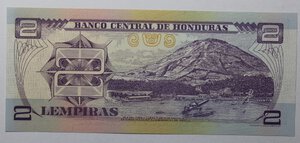 reverse: HONDURAS 2 LEMPIRAS 2004 COME DA FOTO