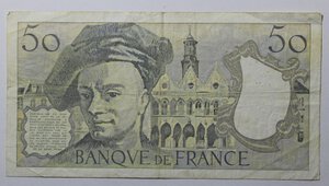 reverse: FRANCIA 50 FRANCS 1988 COME DA FOTO