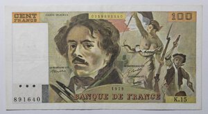 obverse: FRANCIA 100 FRANCS DELACROIX 1979 COME DA FOTO