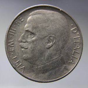reverse: VITTORIO EMANUELE III-50 CENTESIMI 1921-LEONI RIGATO-NI-QBB
