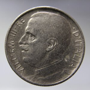 reverse: VITTORIO EMANUELE III-50 CENTESIMI 1925-LEONI RIGATO-NI-BB