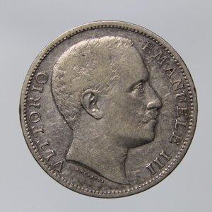 reverse: REGNO D ITALIA VITTORIO EMANUELE III 2 LIRE 1905 AQUILA SABAUDA AG *COLPETTO AL D\* BB+