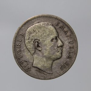 reverse: REGNO D ITALIA VITTORIO EMANUELE III 1 LIRA 1902 AQUILA SABAUDA AG BB