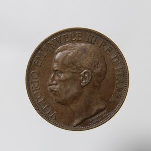 reverse: REGNO D ITALIA VITTORIO EMANUELE III 10 CENTESIMI 1911 CINQUANTENARIO CU BB