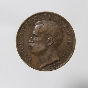 reverse: REGNO D ITALIA VITTORIO EMANUELE III 10 CENTESIMI 1911 CINQUANTENARIO CU QBB