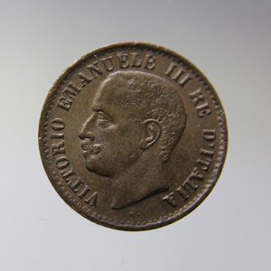 reverse: VITTORIO EMANUELE III-1 CENTESIMO 1905-CU-FDC