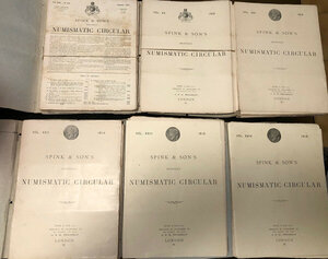 obverse: Spink & Son s Numismatic circular riviste dal 1911 al 1934 annate complete Part 1-12. Mancante solo la rivista di dicembre 1912. Buono e ottimo stato.