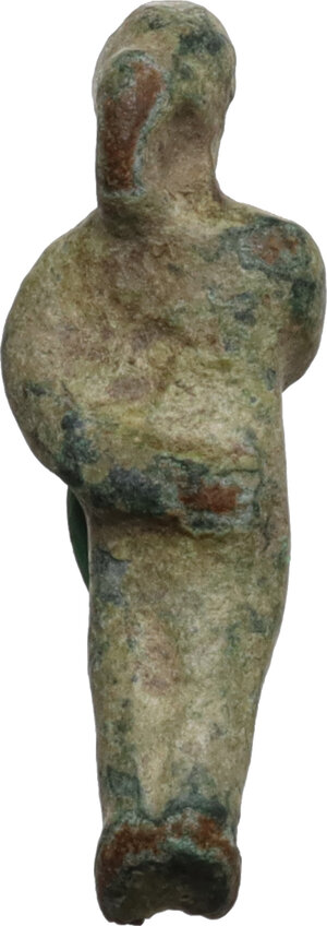 reverse: Bronze Harpocrates.  Greek.  21 mmm