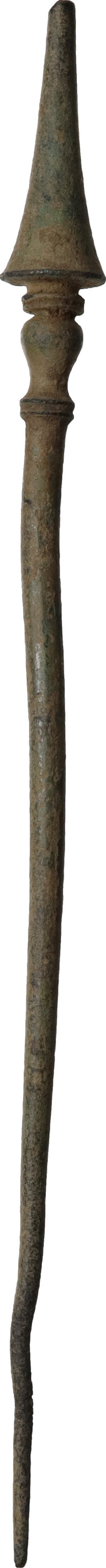 reverse: Bronze pin needle for clothing.  Roman.  100 mm