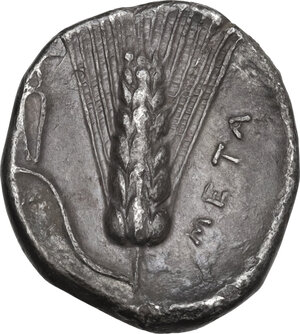 reverse: Southern Lucania, Metapontum. AR Nomos, c. 330-290 BC