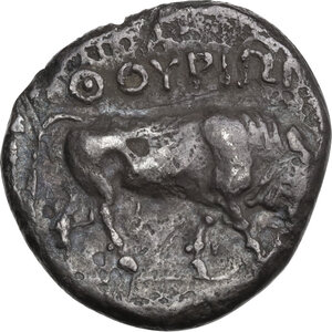 reverse: Southern Lucania, Thurium. AR Nomos. c. 443-400 BC