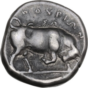 reverse: Southern Lucania, Thurium. AR Nomos c. 350-300 BC
