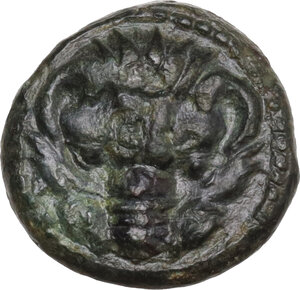 obverse: Bruttium, Rhegion. AE  9.5 mm, c. 415/410- 387 BC