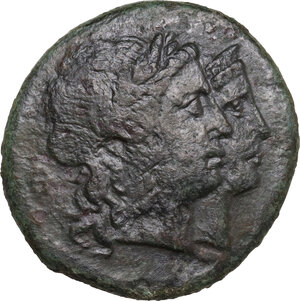 obverse: Bruttium, Rhegion. AE Triens, c. 215-200 BC