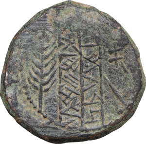 reverse: Obulco. AE As, c. 220-20 BC