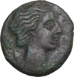obverse: Syracuse.  Agathokles (317-289 BC). AE 22.5 mm. c. 295-289 BC