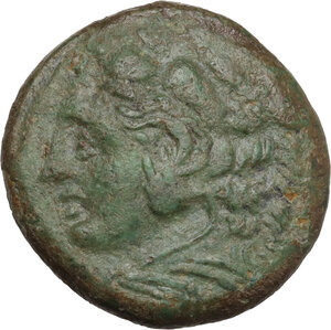 obverse: Syracuse.  Pyrrhos (278-276 BC). AE 22 mm. c. 278-276 BC