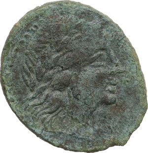 obverse: Tauromenion.  Roman Rule. AE 19 mm, after 216-202 BC