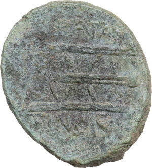 reverse: Tauromenion.  Roman Rule. AE 19 mm, after 216-202 BC