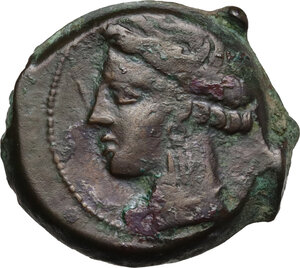 obverse: AE 21 mm. c. 300-264 BC. Uncertain mint