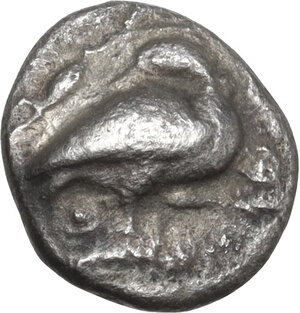 obverse: Macedon, Eion. AR Diobol, c. 480-470 BC