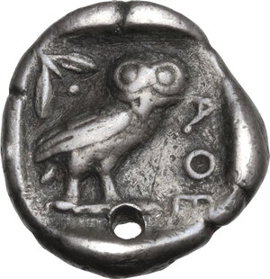 reverse: Attica, Athens. AR Drachm. c. 454-404 BC