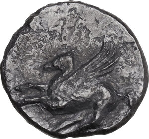 obverse: Corinthia, Corinth. AR Drachm 15,50 mm. c. 350-300 BC